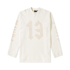 Puma X Rihanna Fenty Tan 13 Graphic Long Sleeve Crew Neck Off White Sweater S